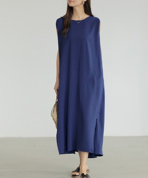 「COCOMOMO」 半袖ワンピース M ベージュ レディース_画像7