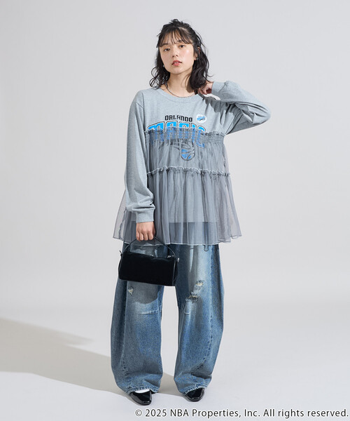 FREAK'S STORE（フリークスストア） tシャツ NBAチュールフリル ロンT