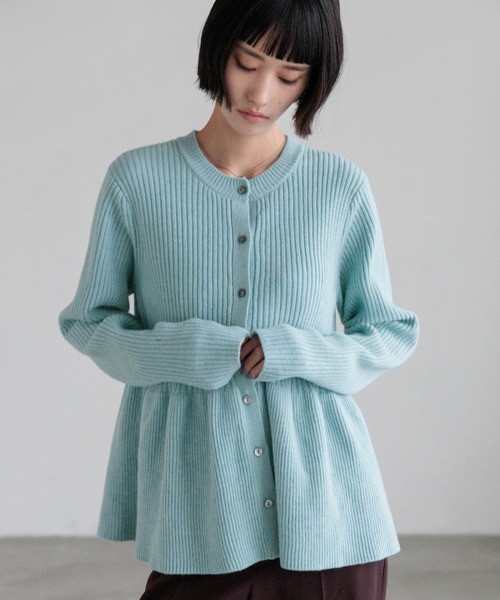 LOWRYS FARM（ローリーズファーム） カーディガン ペプラムニット