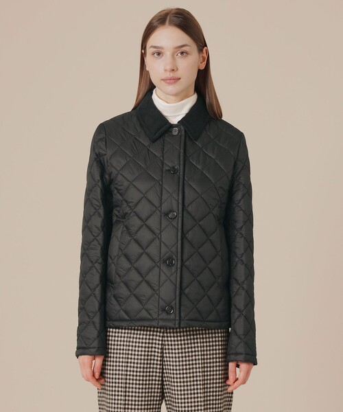 ステンカラーコート コート 「婦人画報11月号掲載」「Tilbury/ティルベリー」エアリーキルティングショートコート レディースの画像