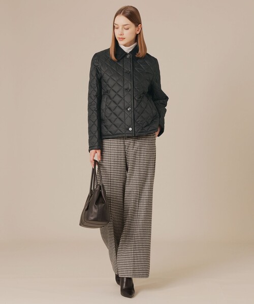 ステンカラーコート コート 「婦人画報11月号掲載」「Tilbury/ティルベリー」エアリーキルティングショートコート レディースの画像