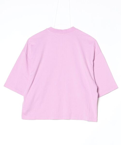 「MSGM」 ビジュー半袖Tシャツ M パープル レディース_画像2