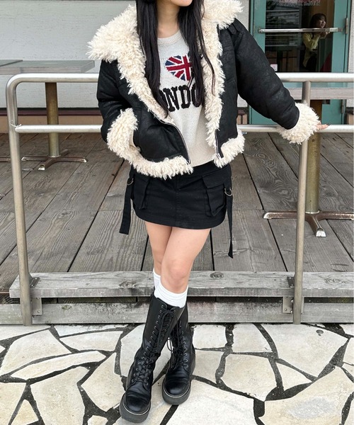 sedacle girl（セダクルガール） コート アウター フェイクムートン 