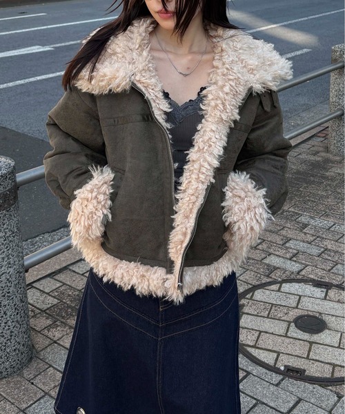 sedacle girl（セダクルガール） コート アウター フェイクムートン 