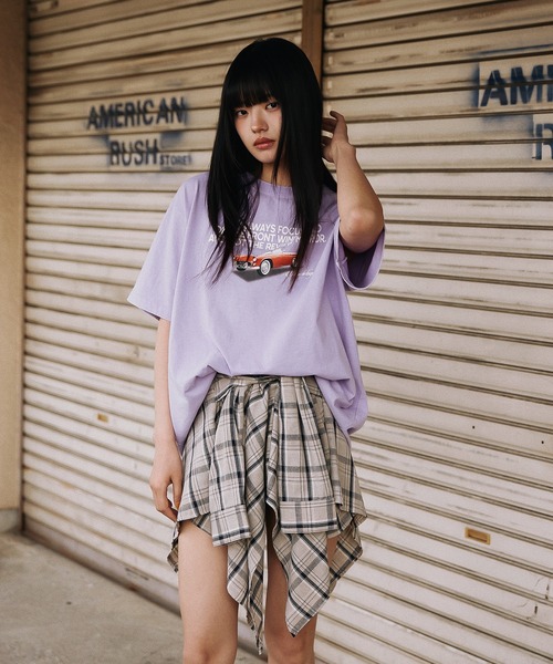 ACLENT（アクレント） 半袖Tシャツ FREE パープル レディース