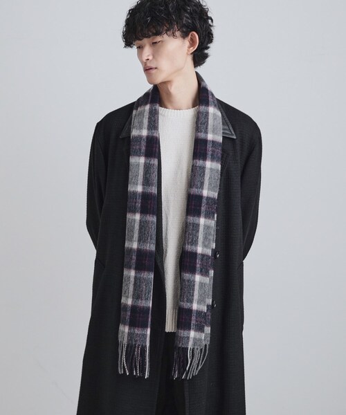 Black&White マフラー　タグ付き　新品　定価9900円 tk.TAKEO KIKUCHI（ティーケータケオキクチ） マフラー シングル