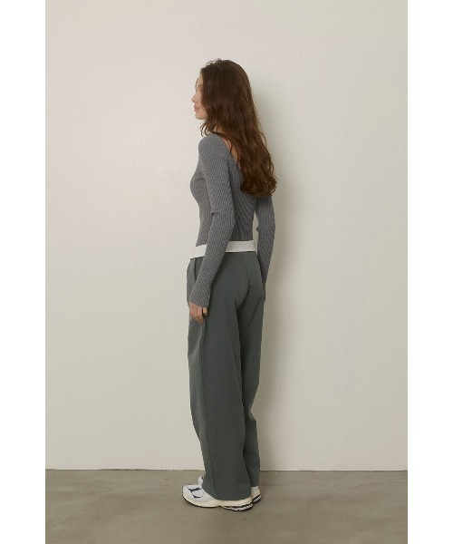 アリシアスタン リブフレアタイダイパンツ pink アリシアスタン リブ