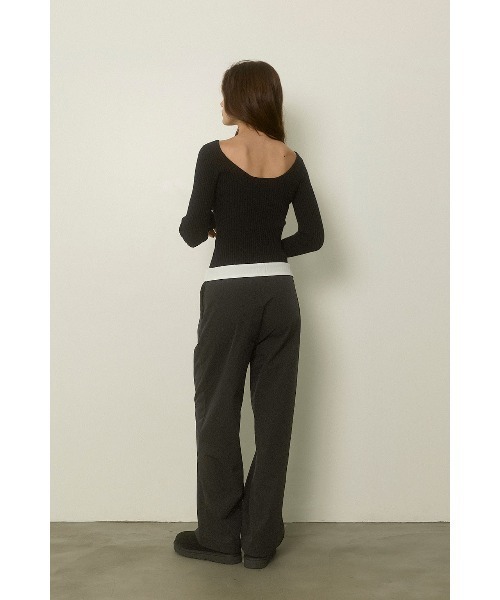 ALEXIA STAM（アリシアスタン） パンツ Wellness Turn-up Waist Warm