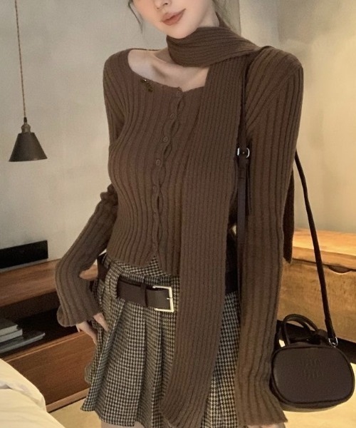 LADY LIKE（レディライク） ニット セーター 「秋冬新作」ストール付き