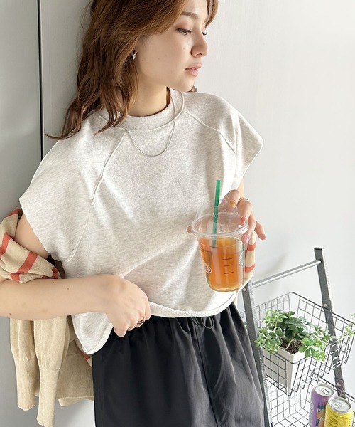 「classicalelf」 半袖カットソー X-LARGE アイボリー レディース_画像6
