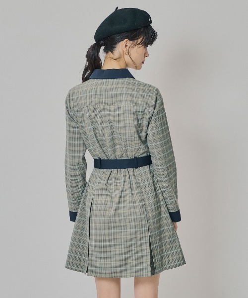 REDYAZEL（レディアゼル） ワンピース バイカラーチェックボックス