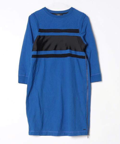 DIESEL（ディーゼル） 長袖ワンピース S ブルー レディース : ZOZOTOWN
