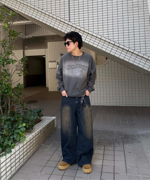 「sedacle girl」 長袖Tシャツ SMALL マスタード メンズ_画像9