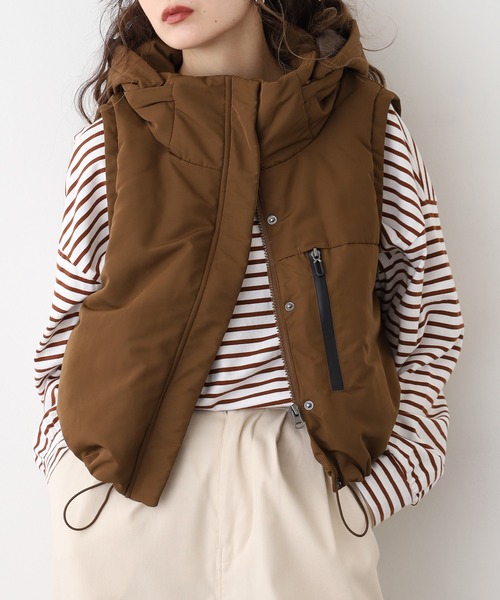 EGLANTINE（エグランティーヌ） ダウンベスト ベスト クロップドダウン