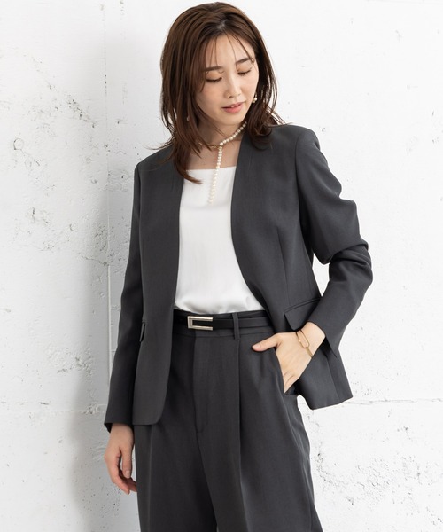 MAISONCOMFY セットアップ 「洗えて動けるスーツ」カラーレス