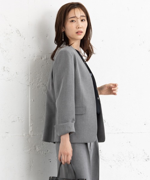 MAISONCOMFY セットアップ 「洗えて動けるスーツ」カラーレス