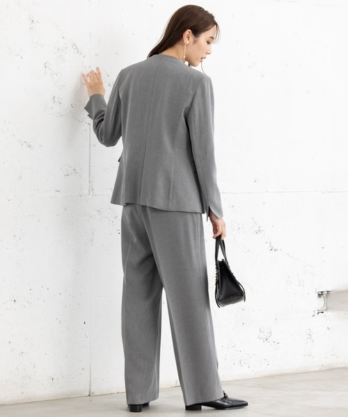 PGG グレー ジャケット パンツセット MAISONCOMFY セットアップ 「洗えて動けるスーツ」カラーレス