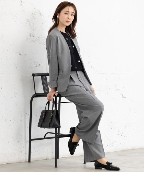 MAISONCOMFY セットアップ 「洗えて動けるスーツ」カラーレス