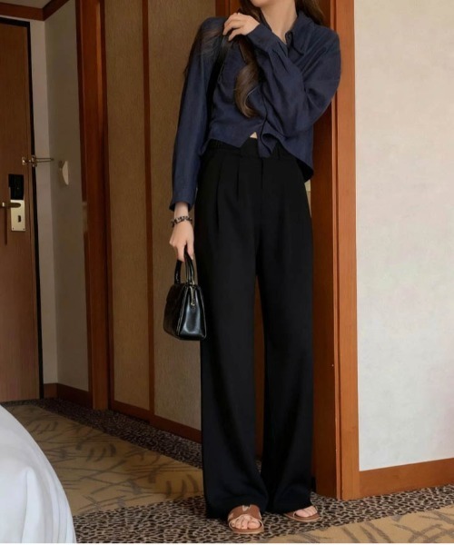 ひめ出品のご案内 GU ワイドパンツ グレー S - メルカリ