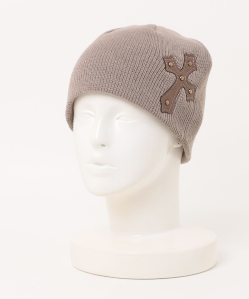 ニット帽 ニットキャップ 「Never mind the XU」cross beanie