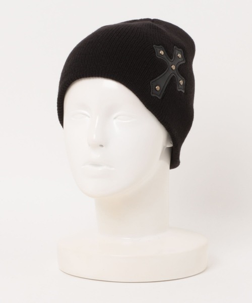 ニット帽 ニットキャップ 「Never mind the XU」cross beanie