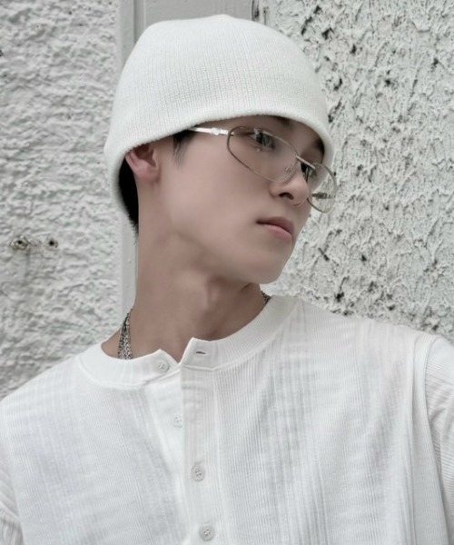 ニット帽 ニットキャップ メンズ 「Never mind the XU」cross beanie