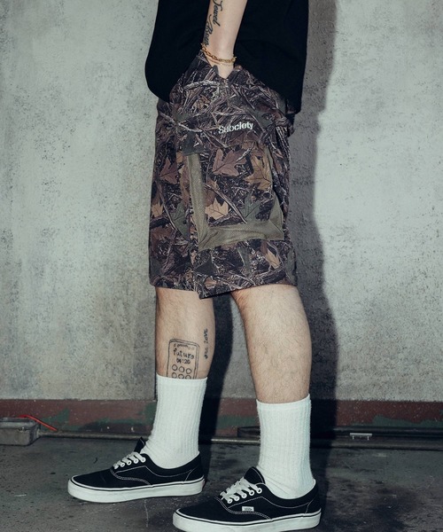 「Subciety」 カーゴパンツ MEDIUM ブラック メンズ_画像4