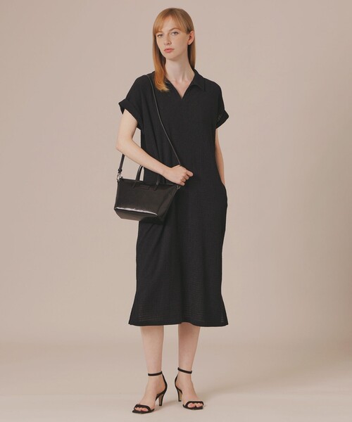 「MACKINTOSH LONDON」 シャツワンピース 38 ブラック レディース_画像2