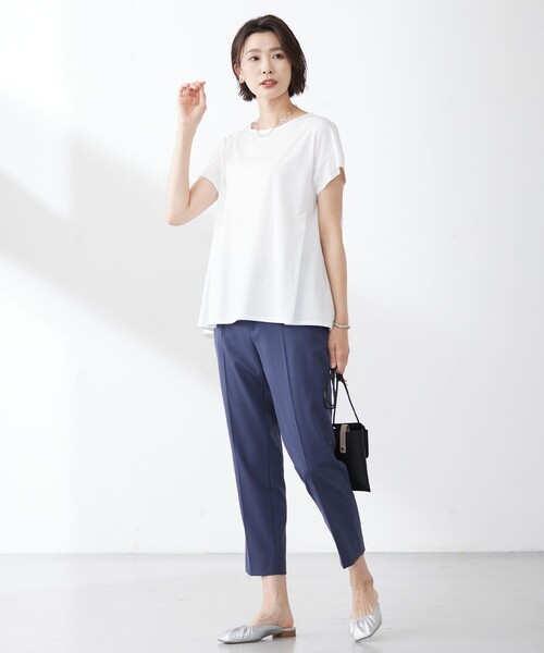 「J.PRESS Ladies」 半袖カットソー SMALL グレー レディース_画像5