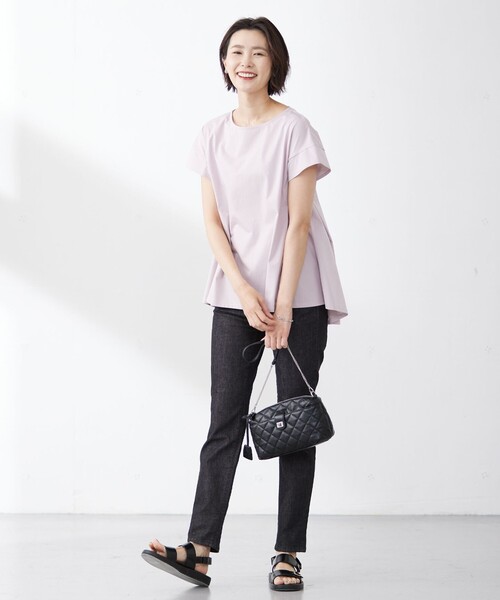 「J.PRESS Ladies」 半袖カットソー SMALL グレー レディース_画像9