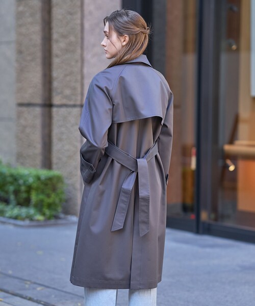 美品　DRESTERIOR コットン　ライトトレンチコート 定価4万 DRESSTERIOR（ドレステリア） トレンチコート コート 「ウォッシャブル