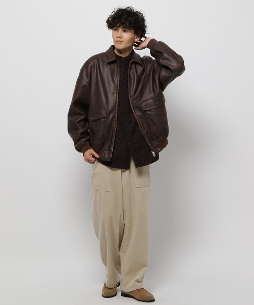 niko and…（ニコアンド） ブルゾン MEDIUM ブラウン メンズ : ZOZOTOWN