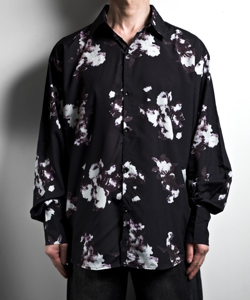 「JOHNNY WOLF」 長袖シャツ L エメラルド メンズ_画像4