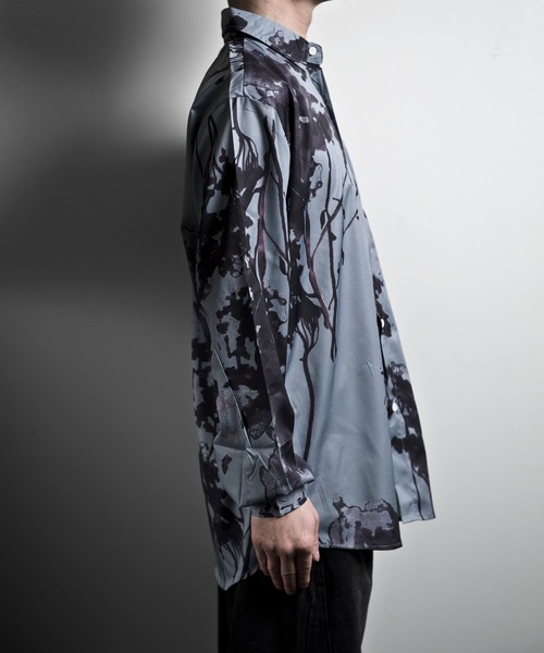 「JOHNNY WOLF」 長袖シャツ L エメラルド メンズ_画像8