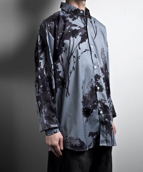 「JOHNNY WOLF」 長袖シャツ L エメラルド メンズ_画像9