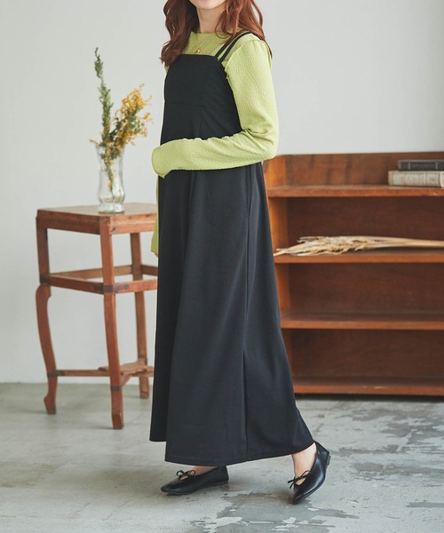 「mil」 キャミソールワンピース S ブラック レディース_画像9