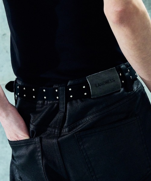 LANDNESS ベルト 「LANDNESS/ランドネス」DOUBLE STUDS BELT/ダブル