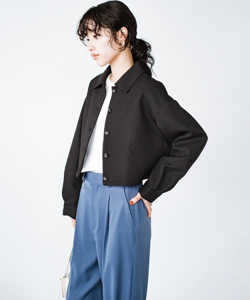 「haco!」 ジャケット MEDIUM ブラック レディース_画像8