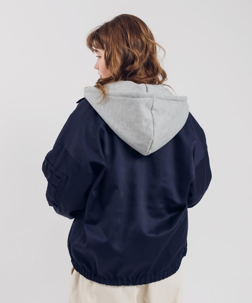 「MUHET」 ブルゾン X-LARGE カーキ レディース_画像5