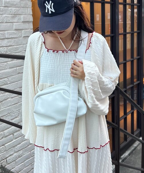 「HELLO.SANFRANCISCO」 長袖ワンピース ONE SIZE チャコールグレー レディース_画像8