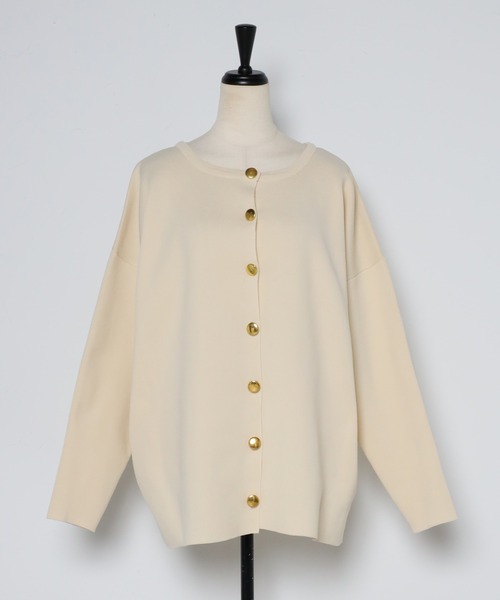 「Bonjour Sagan」 ニットカーディガン FREE アイボリー レディースの画像7