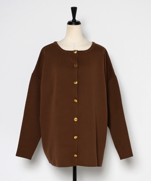 「Bonjour Sagan」 ニットカーディガン FREE アイボリー レディースの画像8