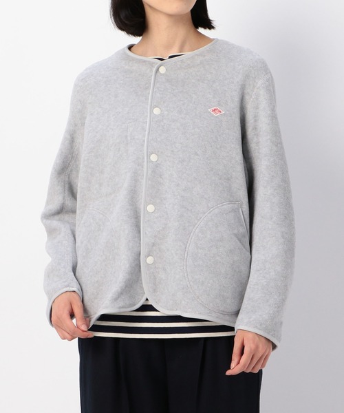 Danton（ダントン） ノーカラージャケット 34 ブラック レディース