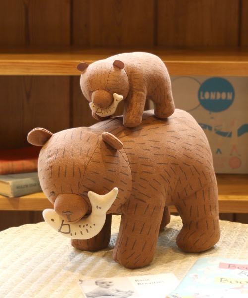 Bleu Bleuet（ブルーブルーエ） 木彫りクマぬいぐるみ大 : ZOZOTOWN