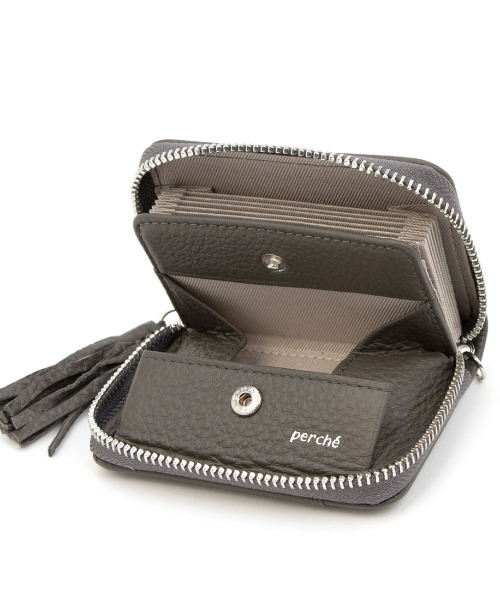 perche（ペルケ） スマホショルダー 財布 perche / ドット型押し