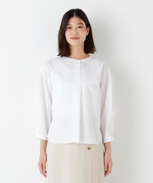 human woman（ヒューマンウーマン） ブラウス シャツ 「ウォッシャブル 