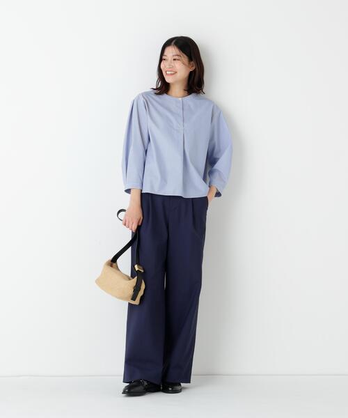human woman（ヒューマンウーマン） ブラウス シャツ 「ウォッシャブル