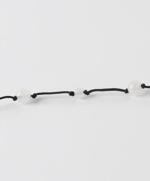 ブレスレット SMELLY so’　white jade bracelet レディースの画像