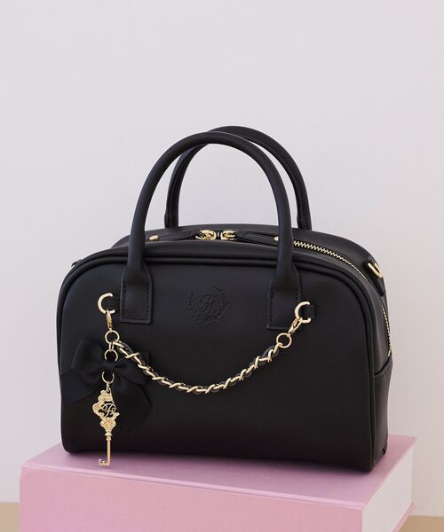Maison de FLEUR（メゾンドフルール） ハンドバッグ チャーム付き 