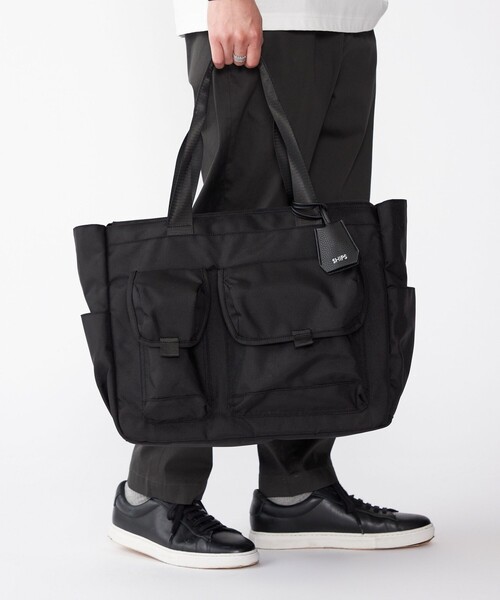 「SHIPS」 トートバッグ ONE SIZE ブラック メンズ